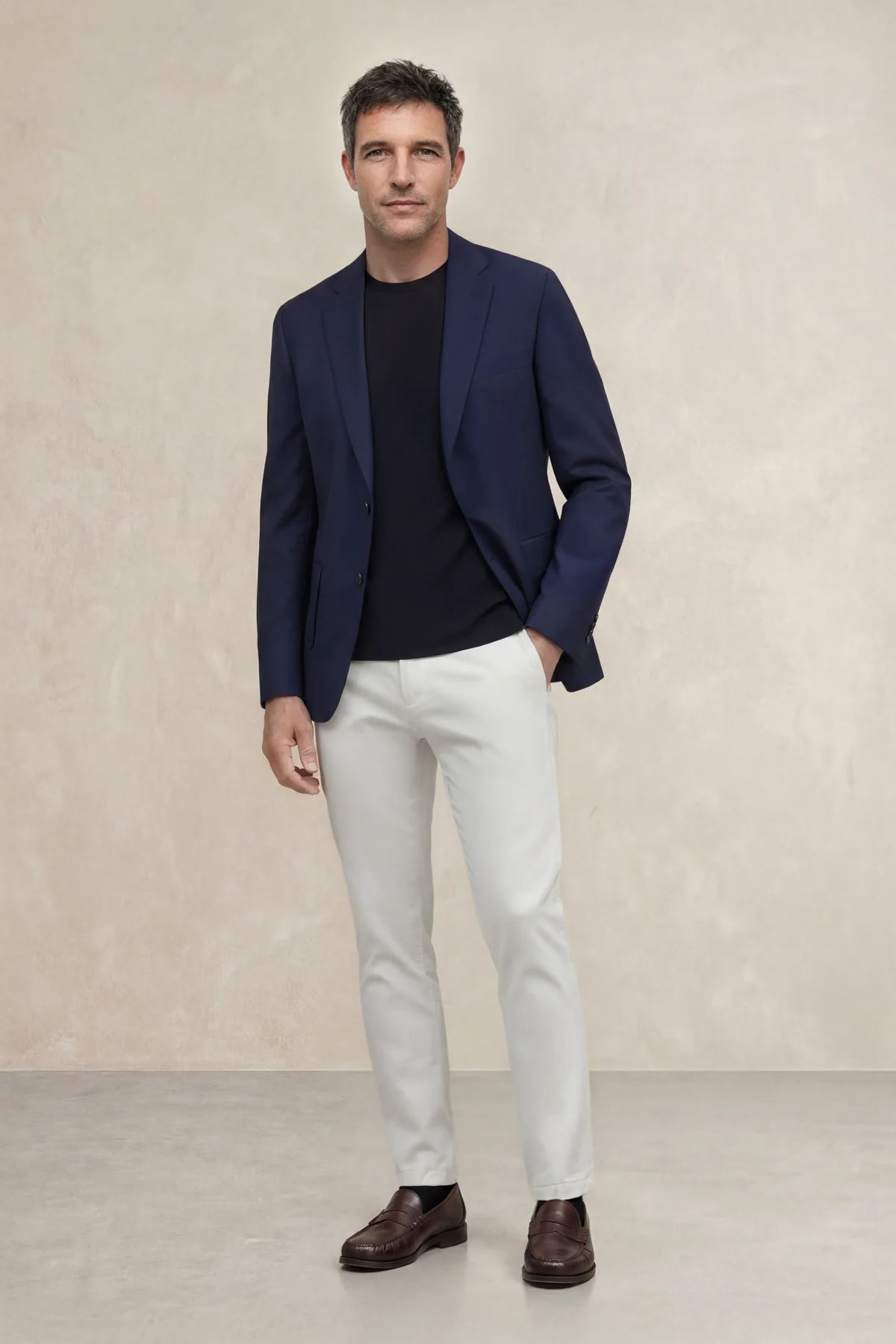 Americana hombre azul marino Nova - Image 3