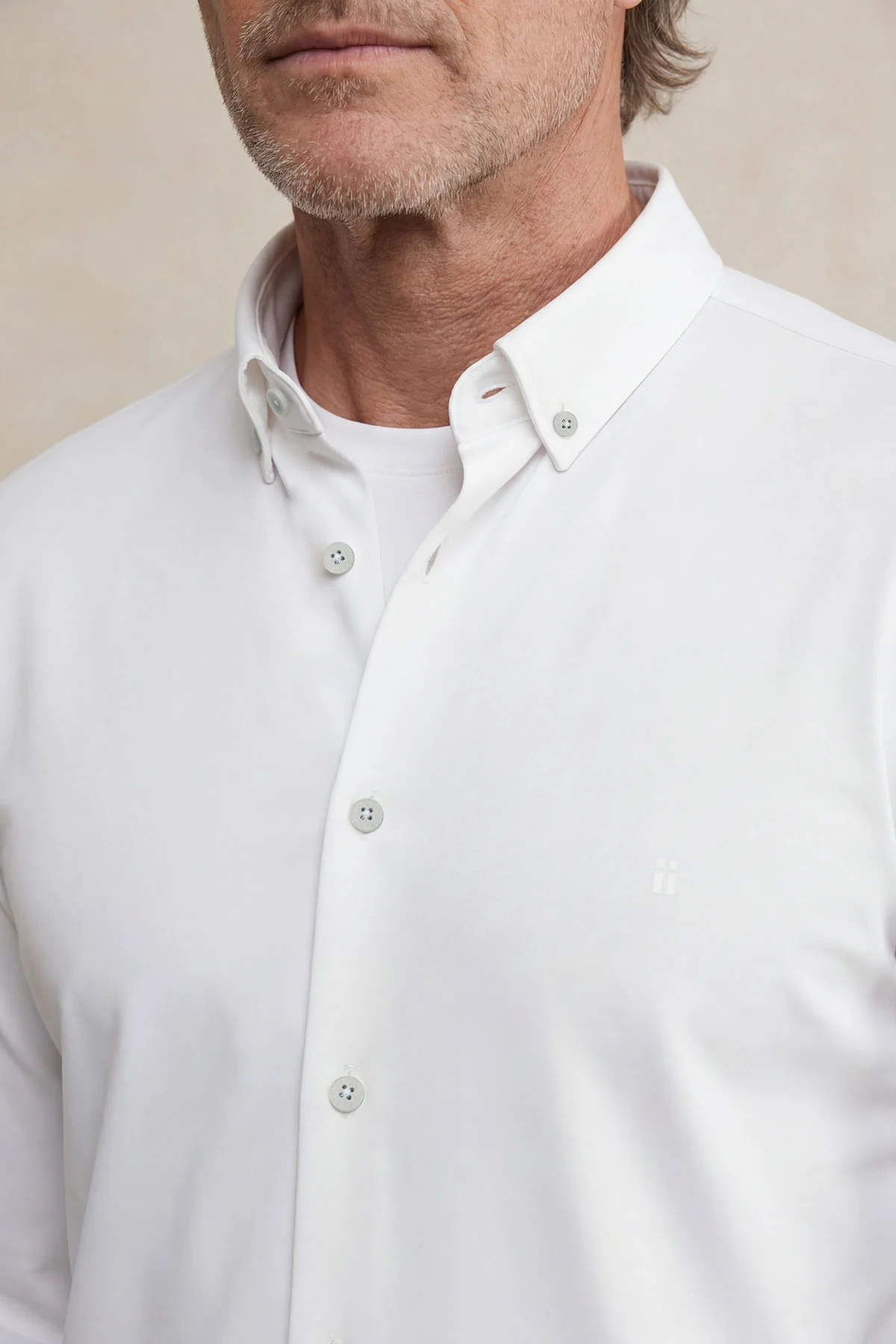 Camisa casual hombre blanco regular - Image 3