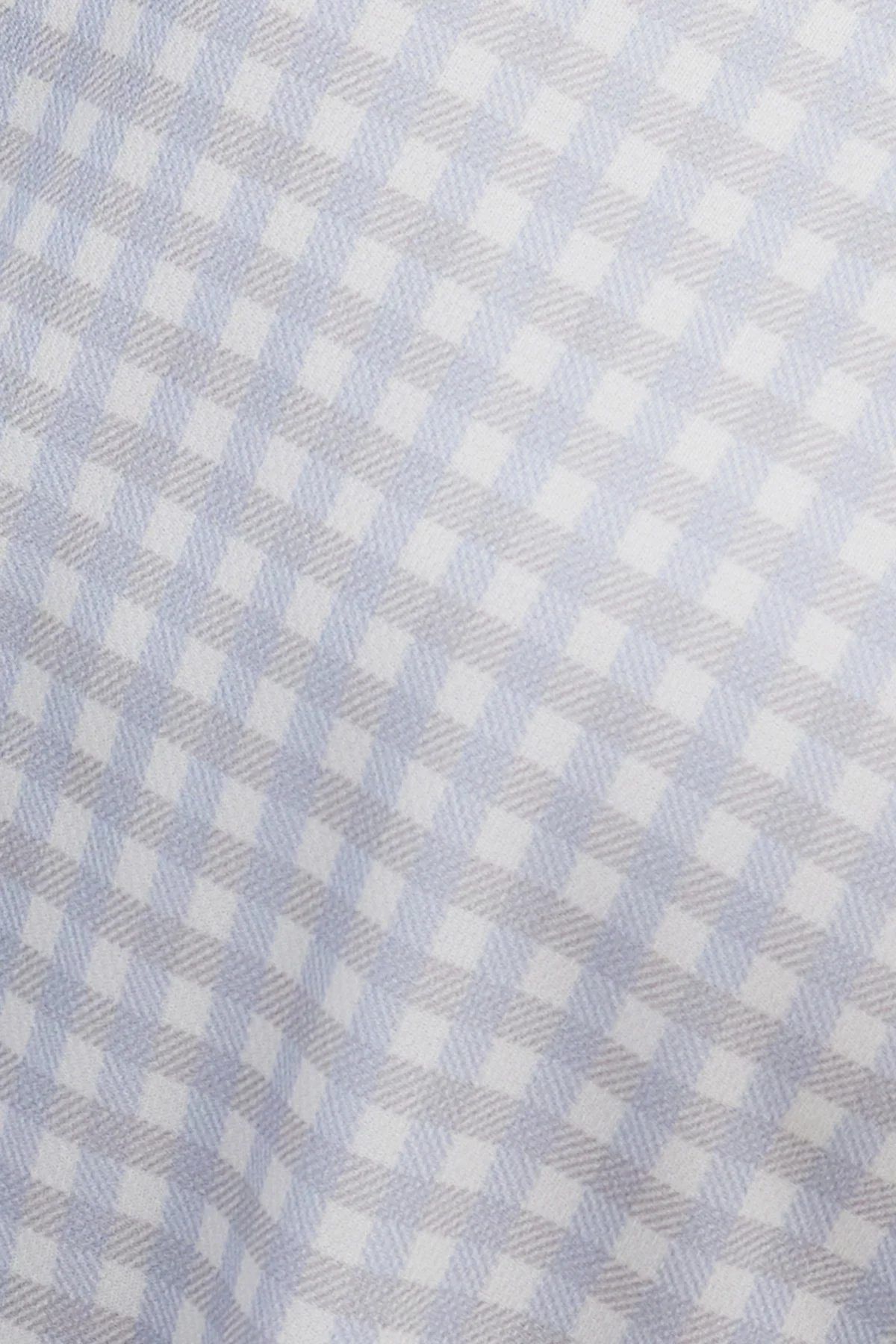 Camisa de vestir cuello cutaway hombre estampado cuadro celeste regular - Image 7