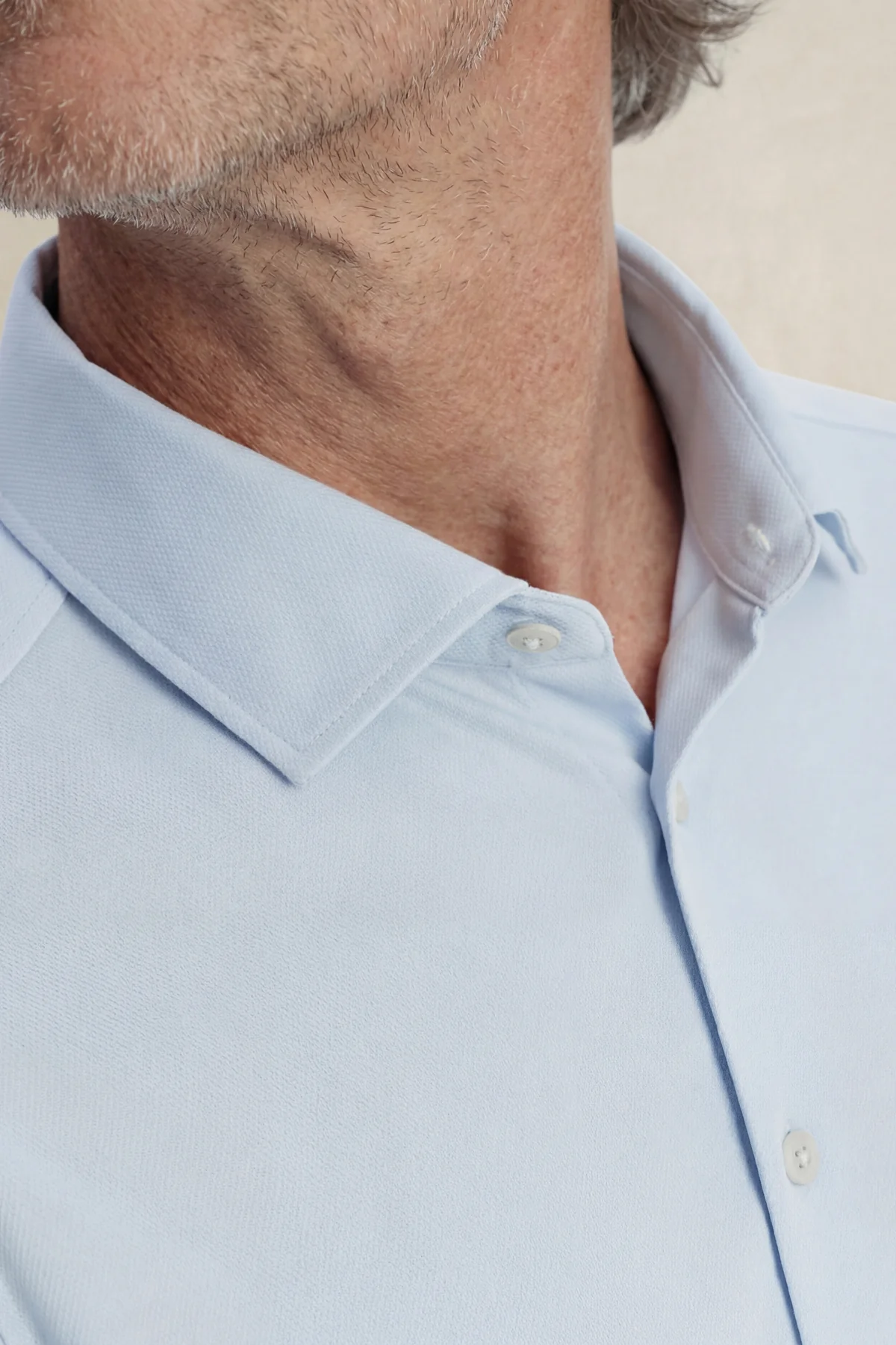 Camisa de vestir hombre azul celeste regular - Image 5