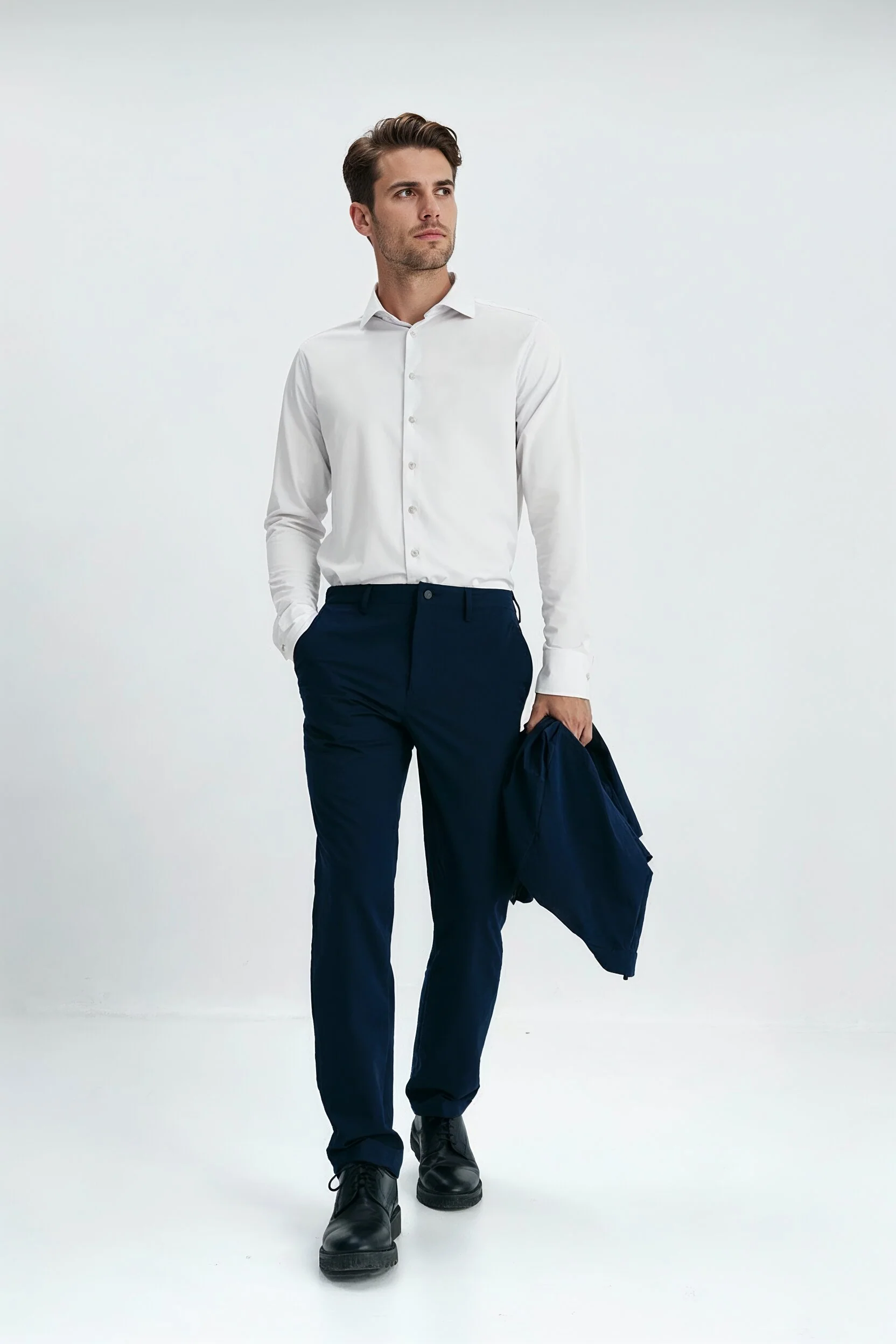 Camisa blanca de vestir regular hombre - ANTIGUA - Image 3