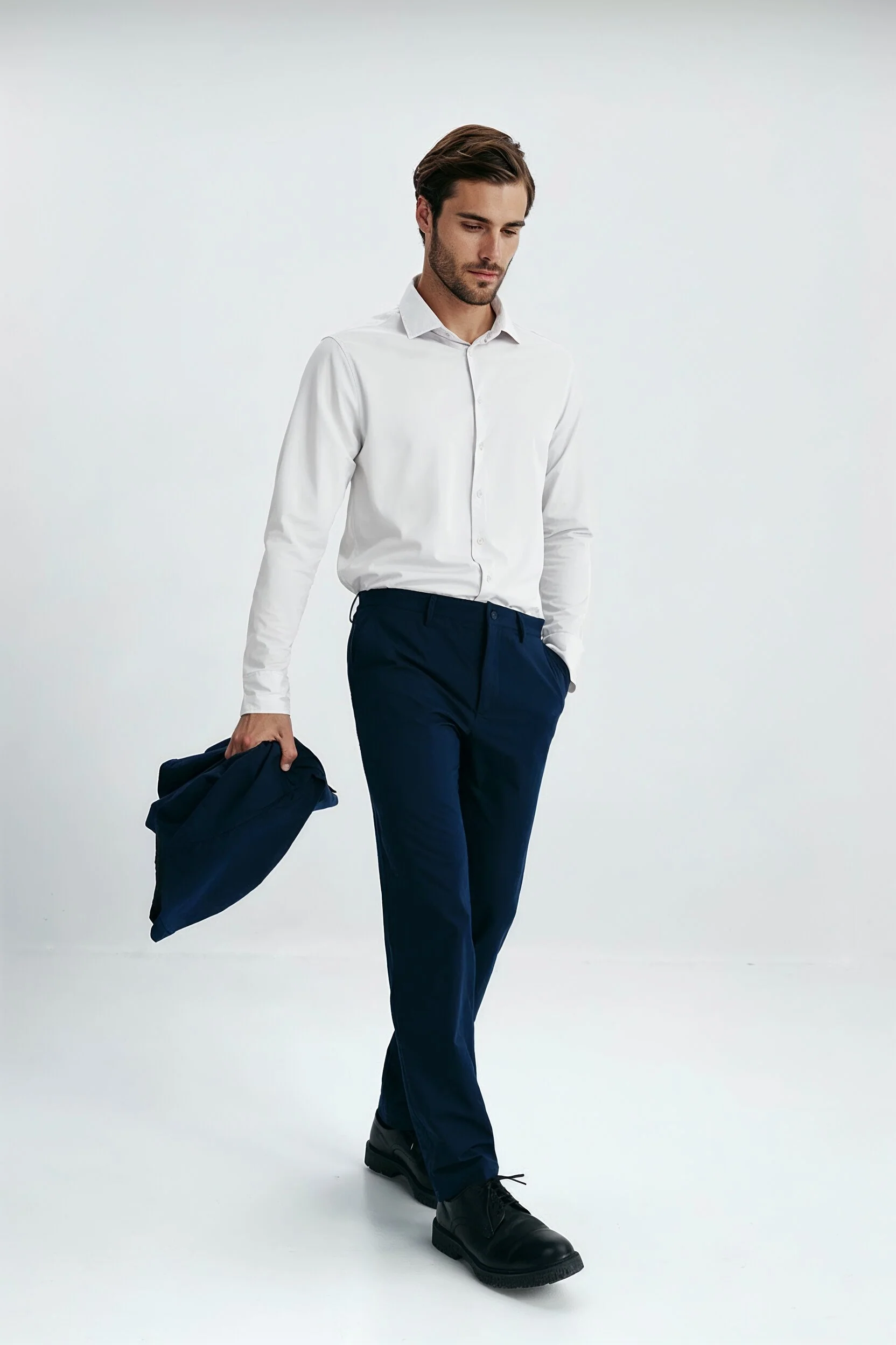 Camisa blanca de vestir regular hombre - ANTIGUA - Image 5