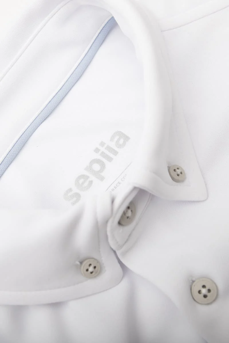 Camisa blanca casual regular hombre - Image 4