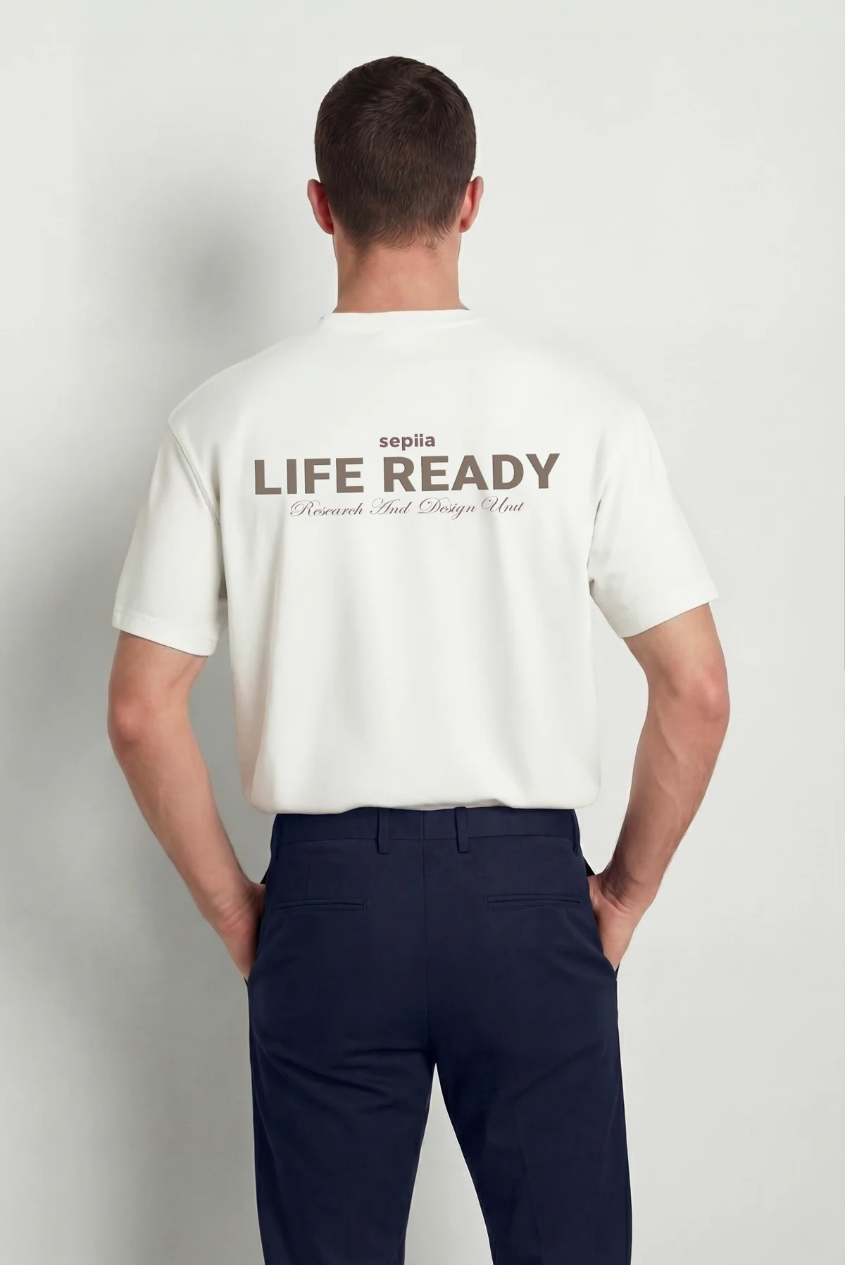 Camiseta hombre cuello redondo blanca Soft