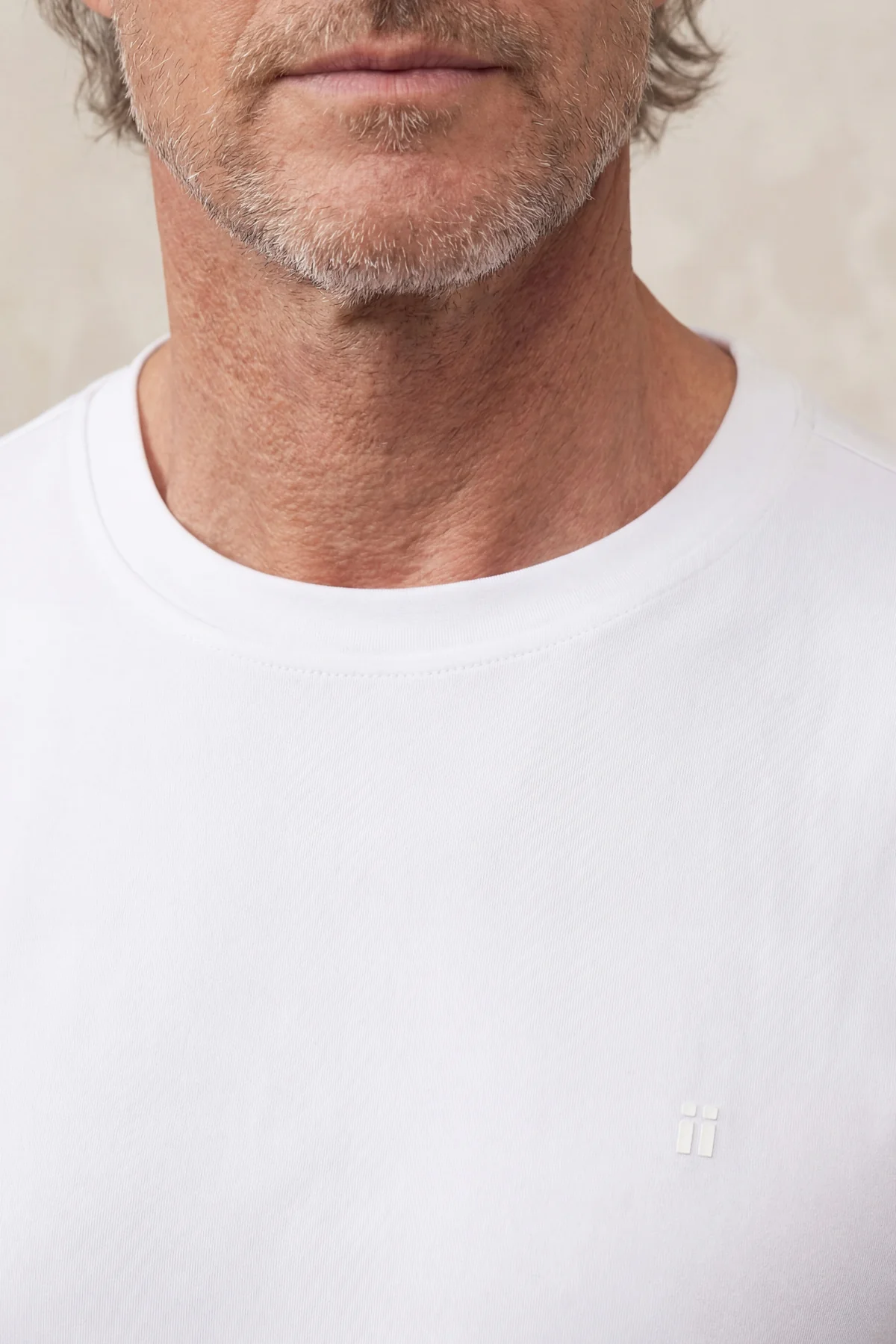 Camiseta hombre cuello redondo blanca Soft - Image 5