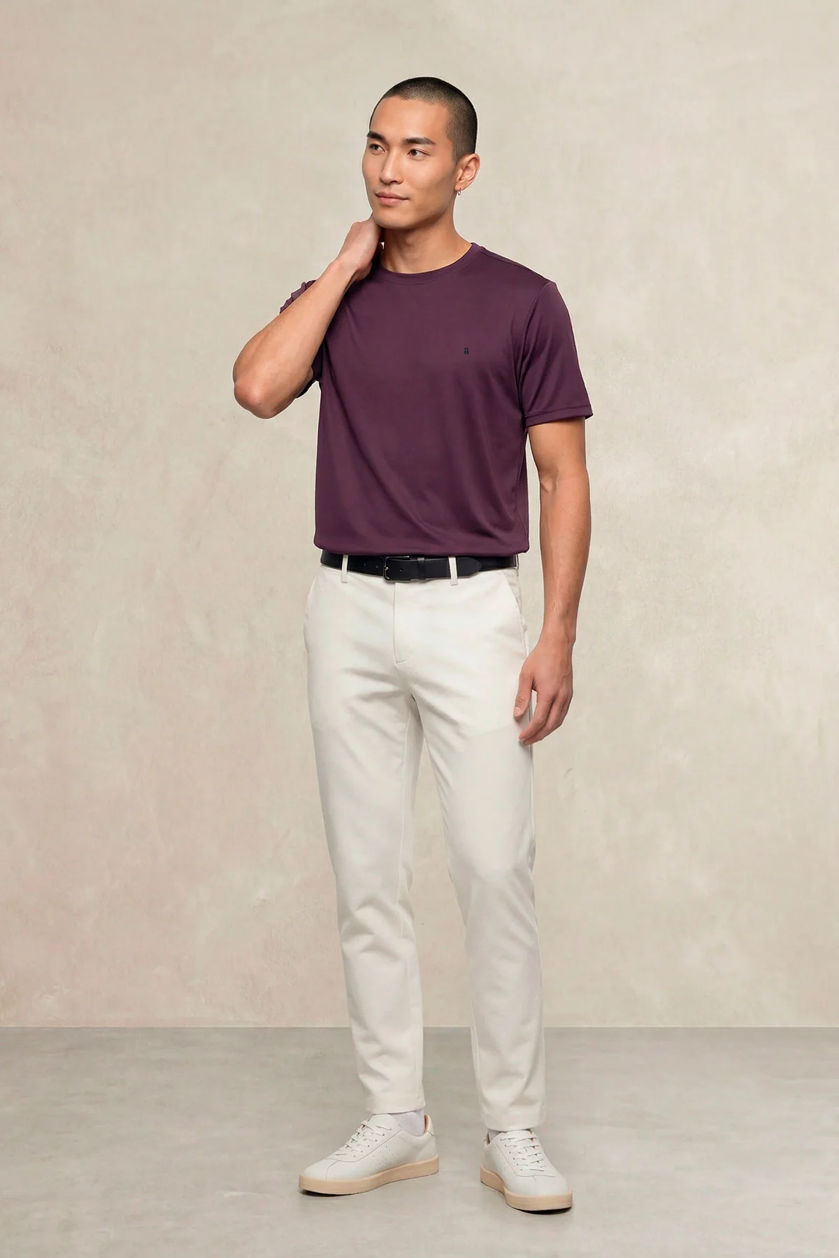 Camiseta hombre cuello redondo morada Soft - Image 4