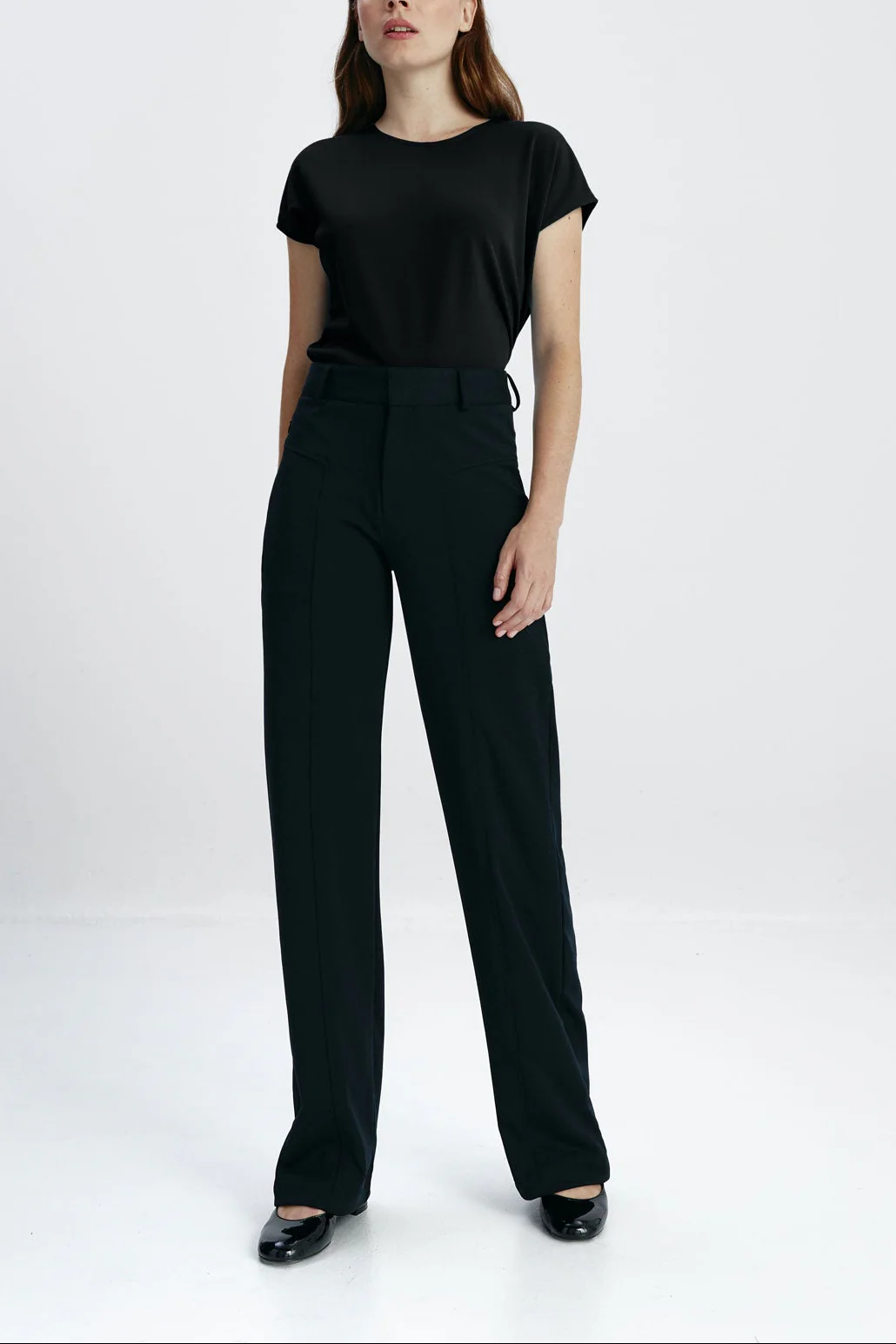 Camiseta negra kimono mujer - Image 3