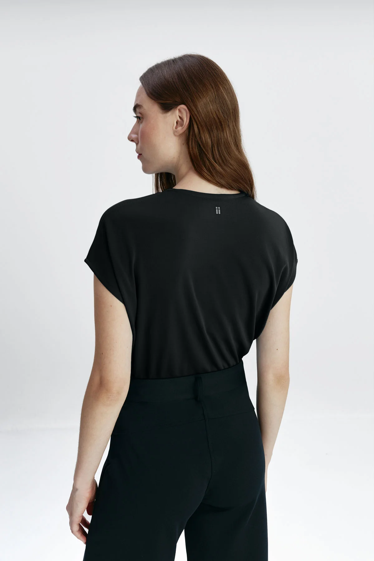 Camiseta negra kimono mujer - Image 5