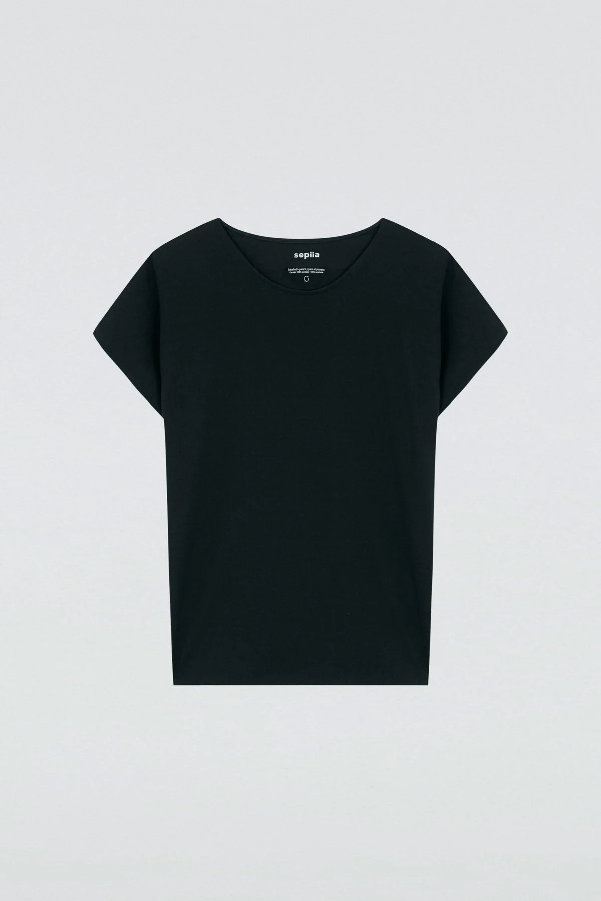 Camiseta negra kimono mujer - Image 6