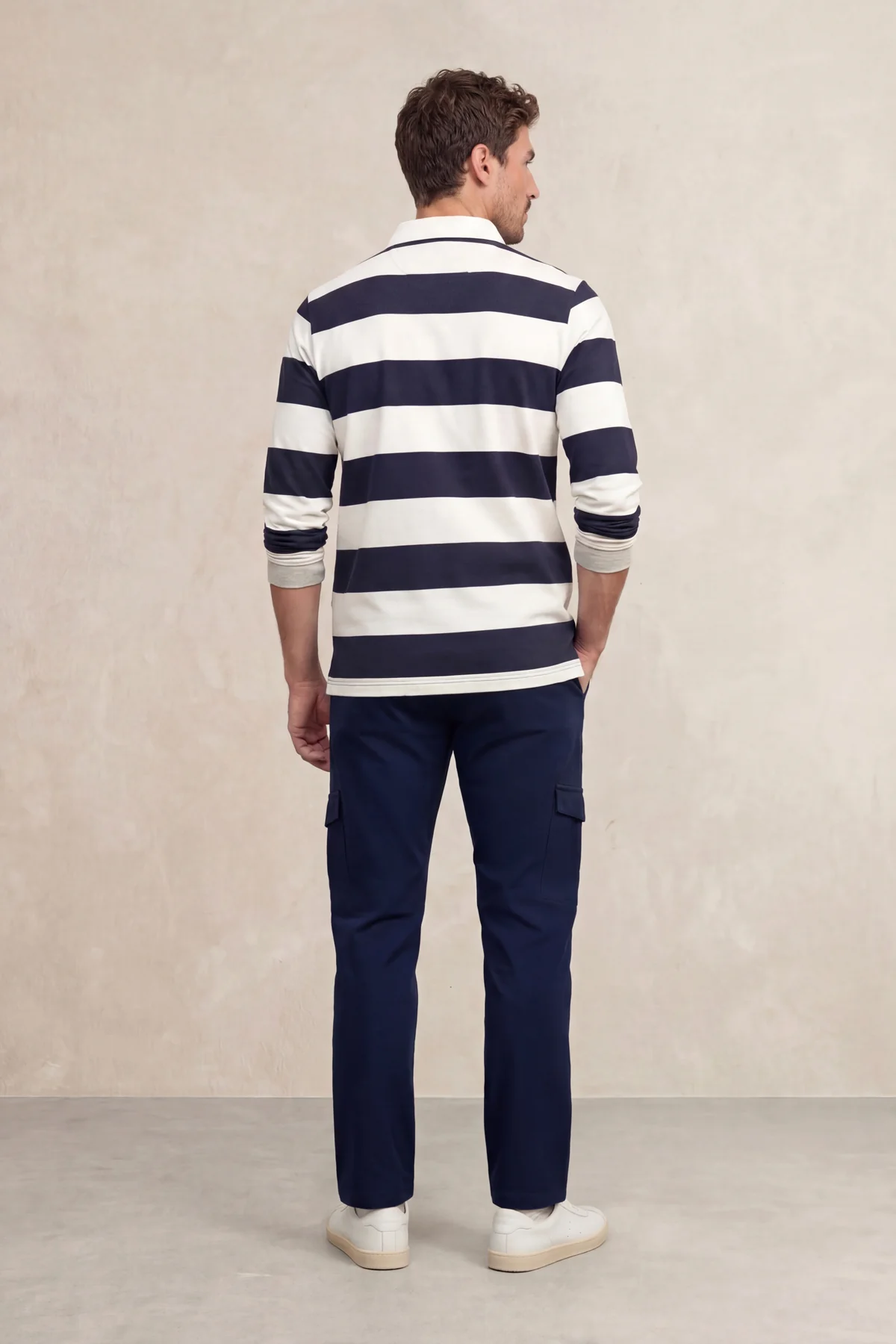 Pantalon cargo hombre azul marino Nova - Image 5
