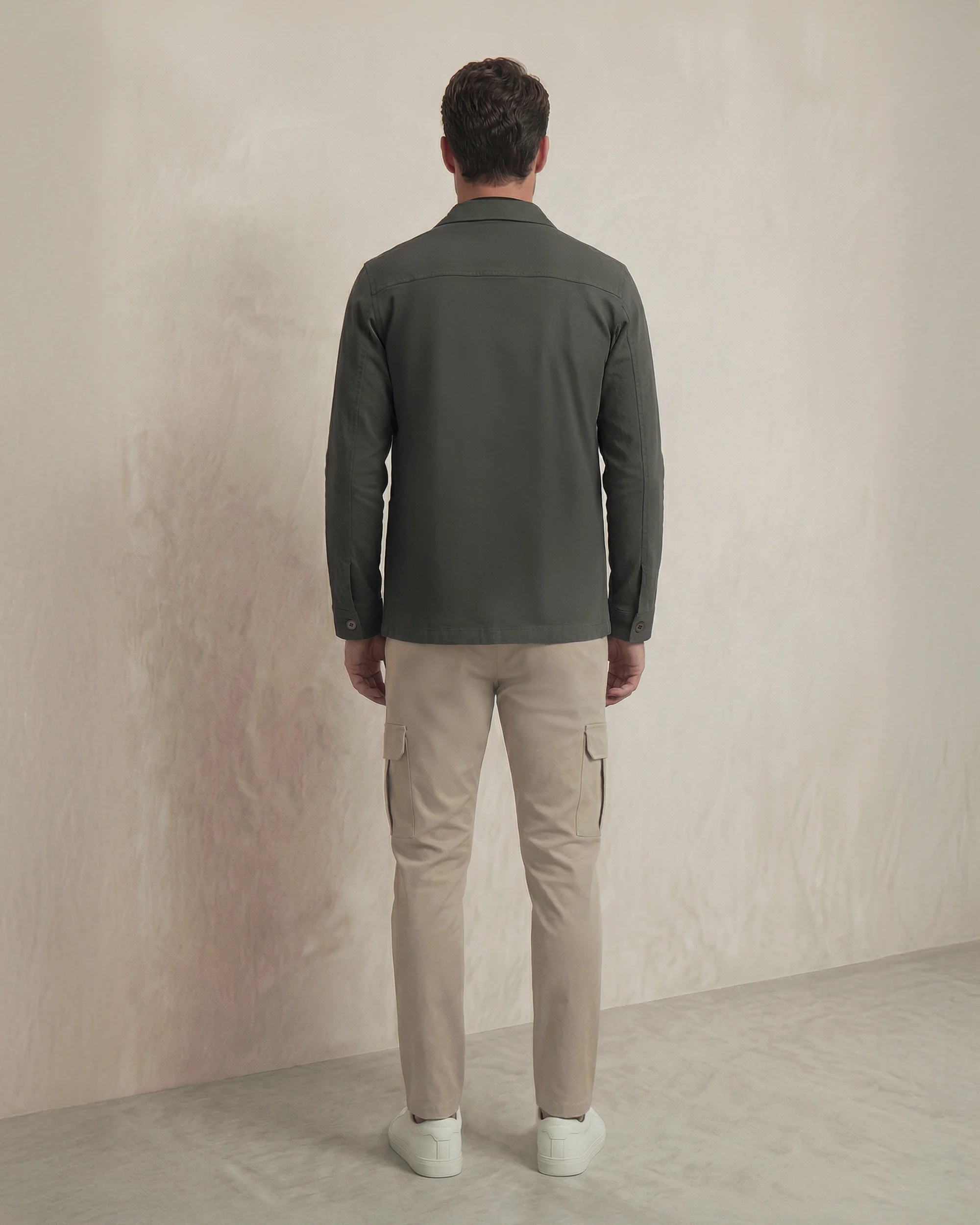Pantalon cargo hombre beige Nova - Image 3
