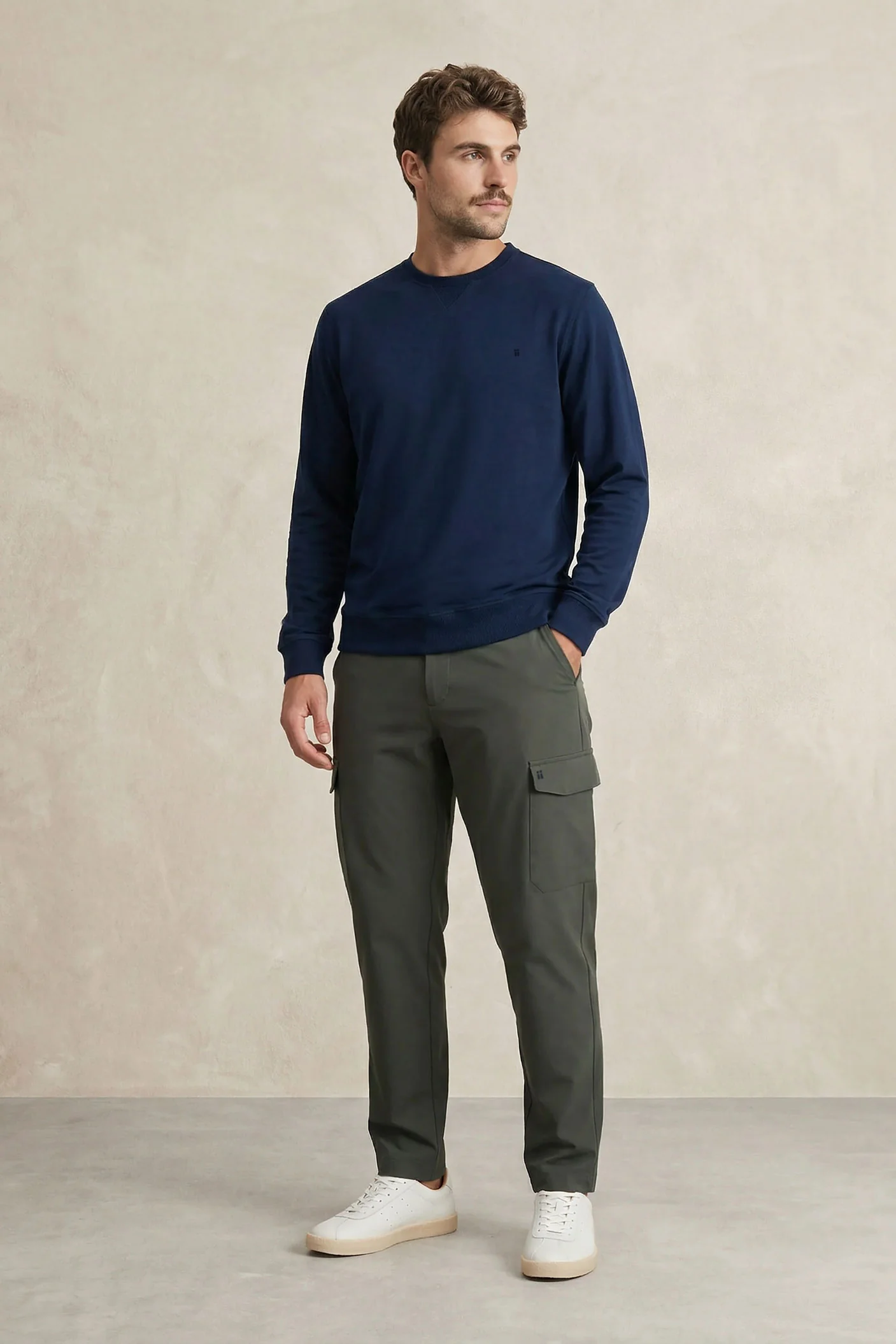 Pantalon cargo hombre verde Nova - Image 3