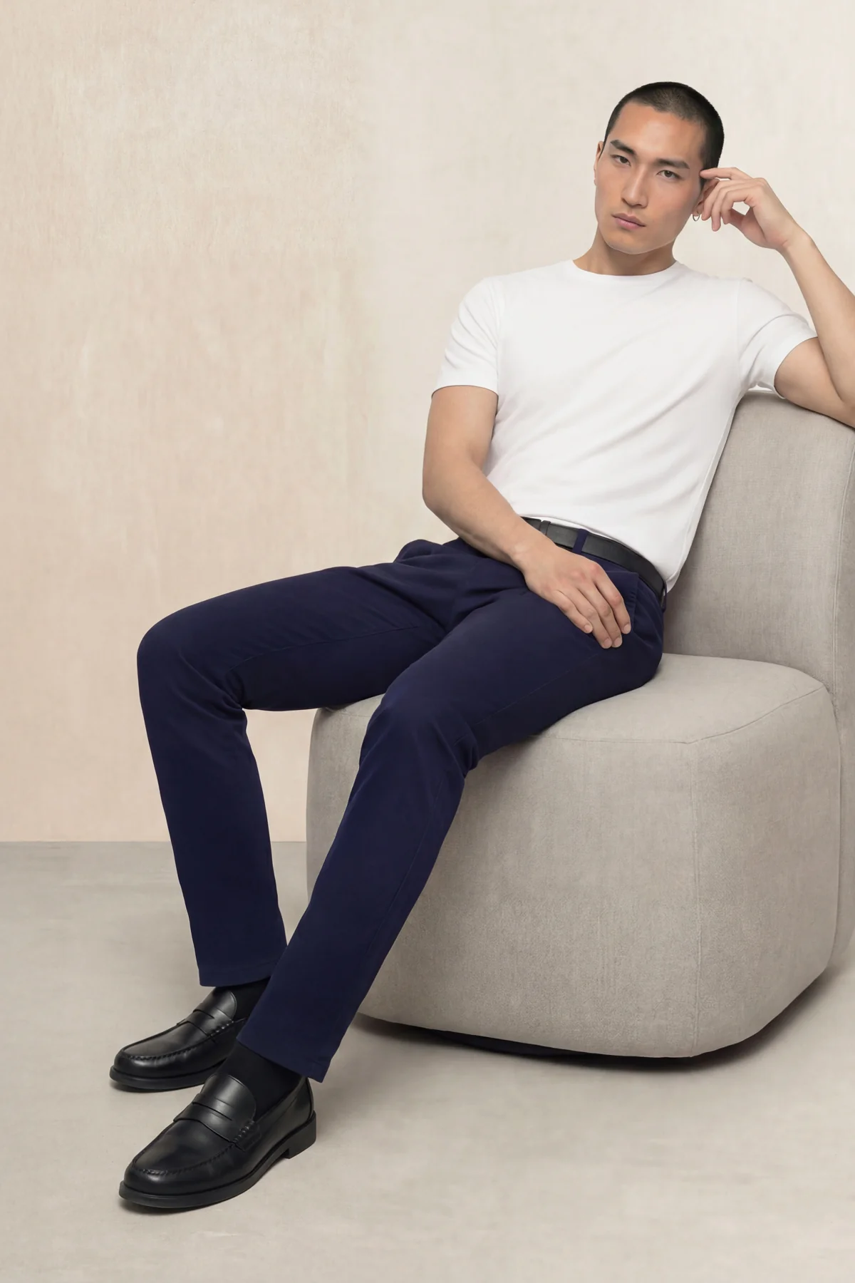 Pantalon chino hombre azul marino slim Nova - Image 6