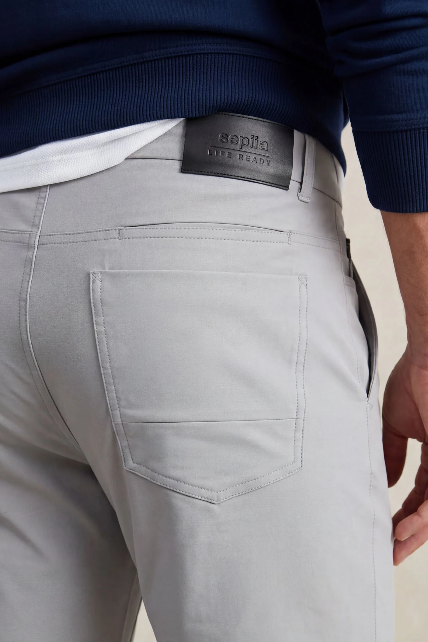 Pantalon hombre 6 bolsillos gris Nova - Image 4