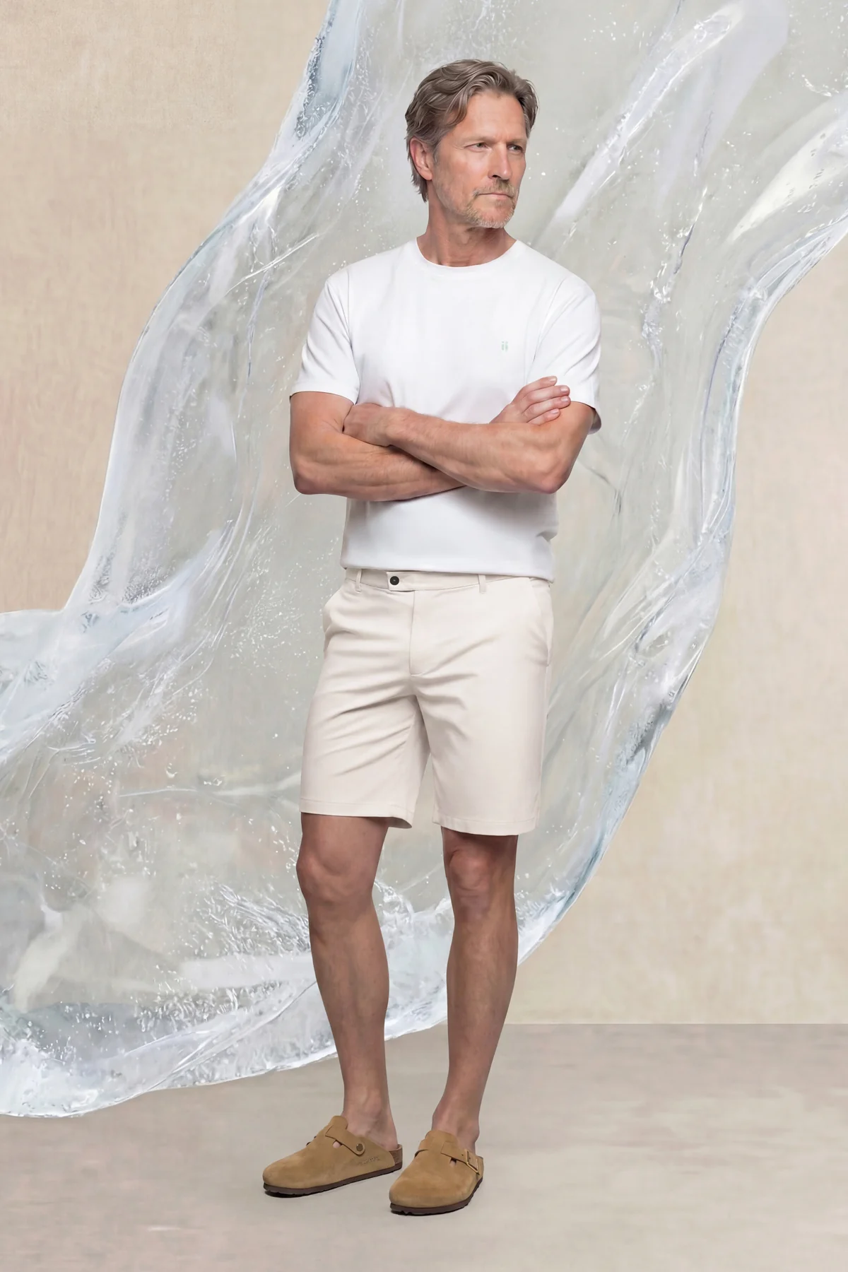 Bermuda hombre blanco roto ICE - Image 2