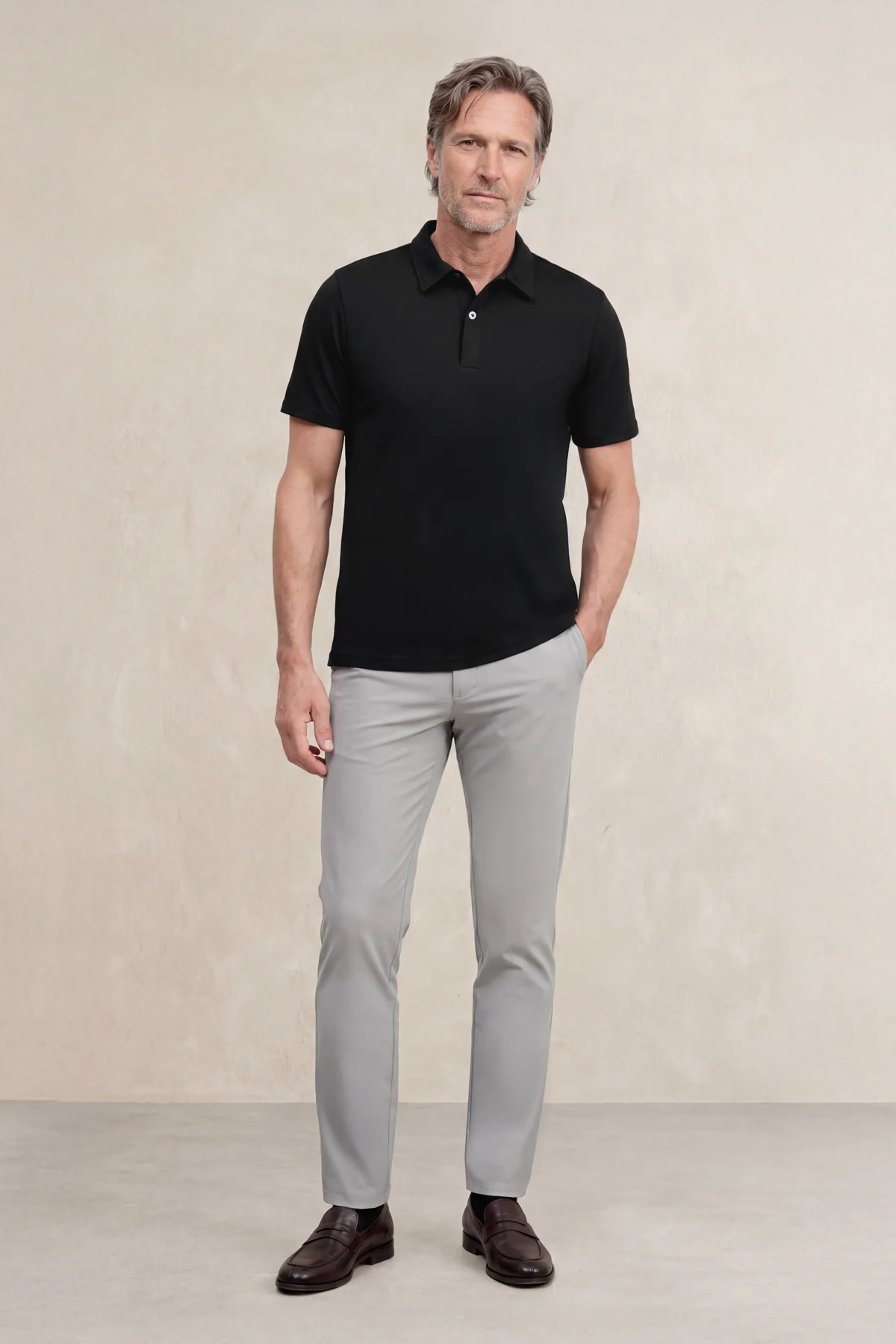 Polo manga corta hombre negro - Image 5