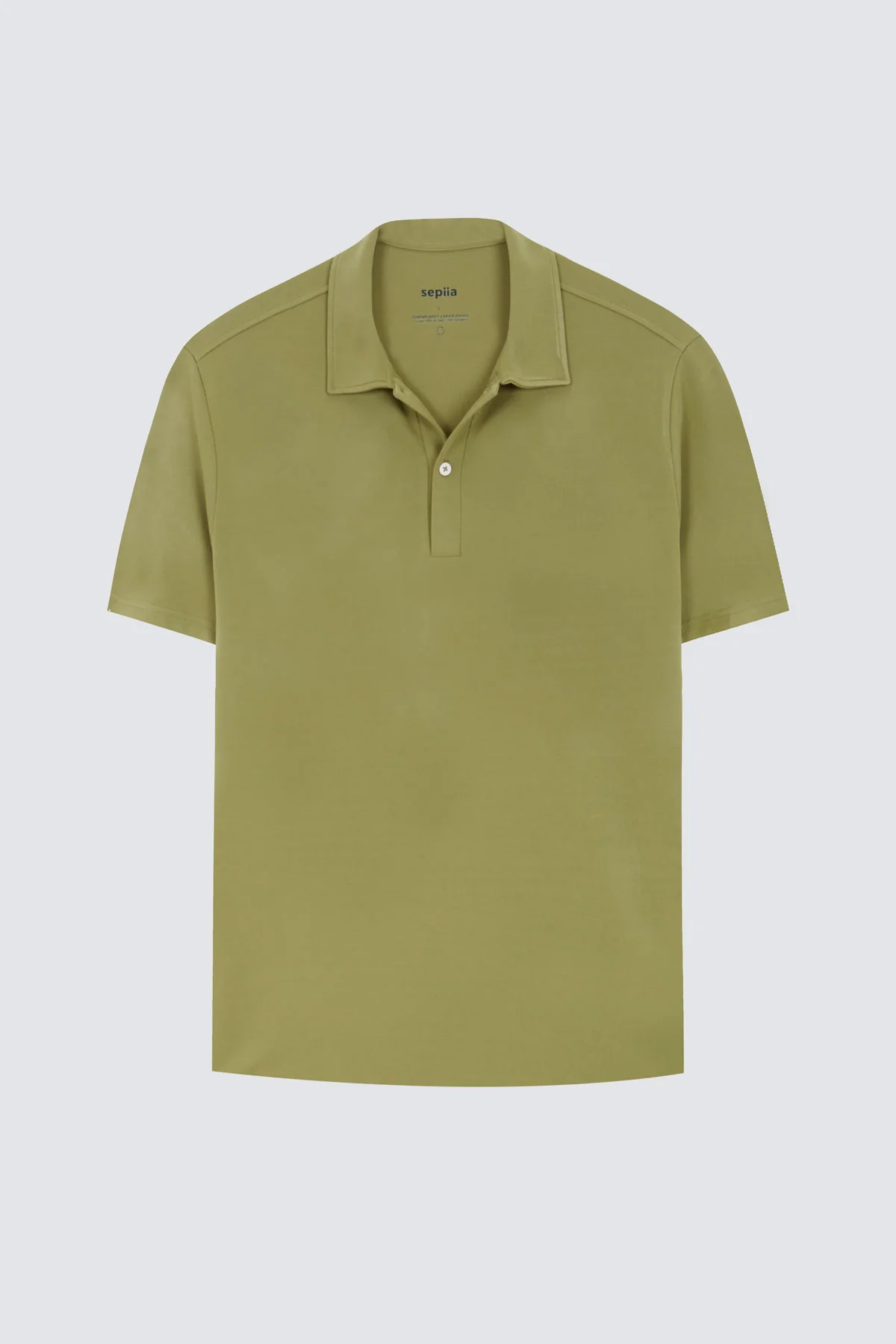Polo verde manzana manga corta hombre - Image 4