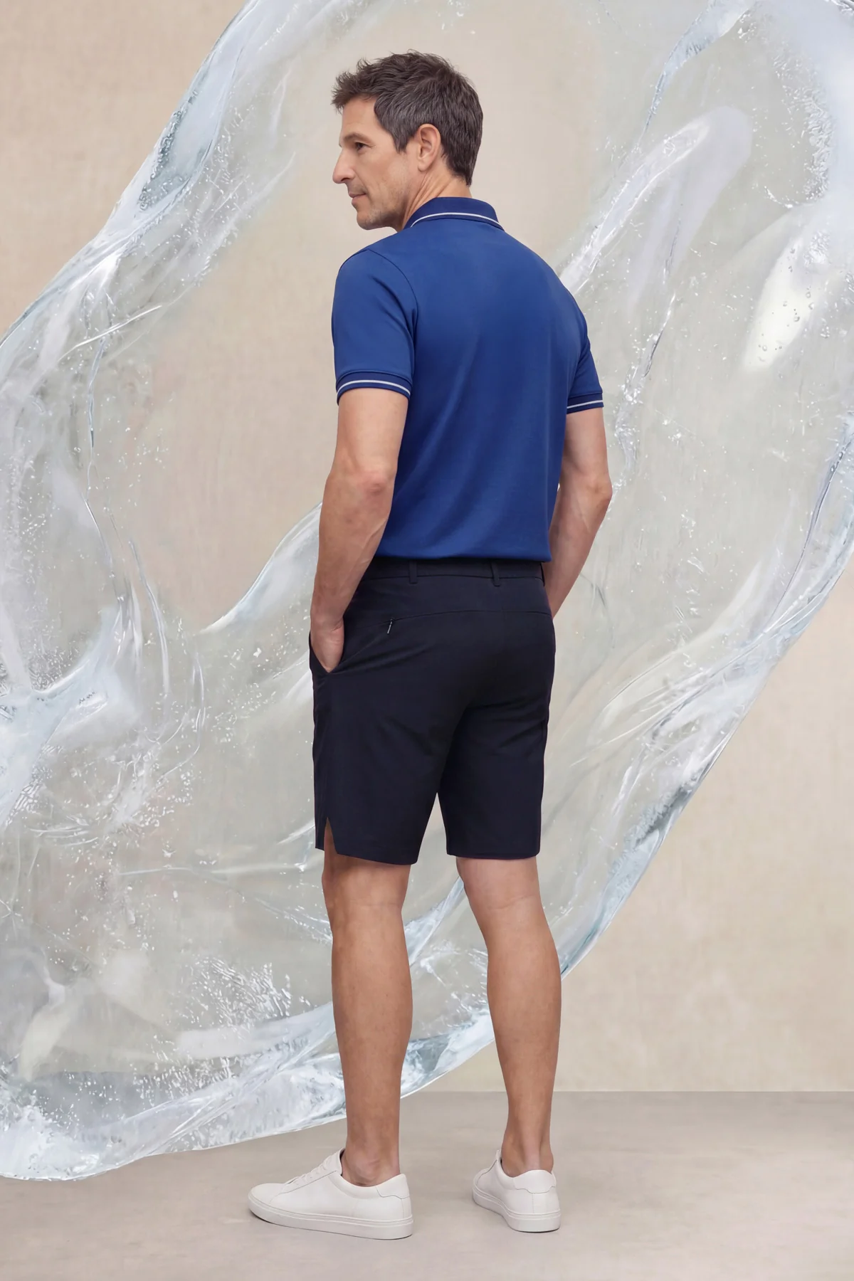 Polo manga corta hombre azul eléctrico Ice - Image 4