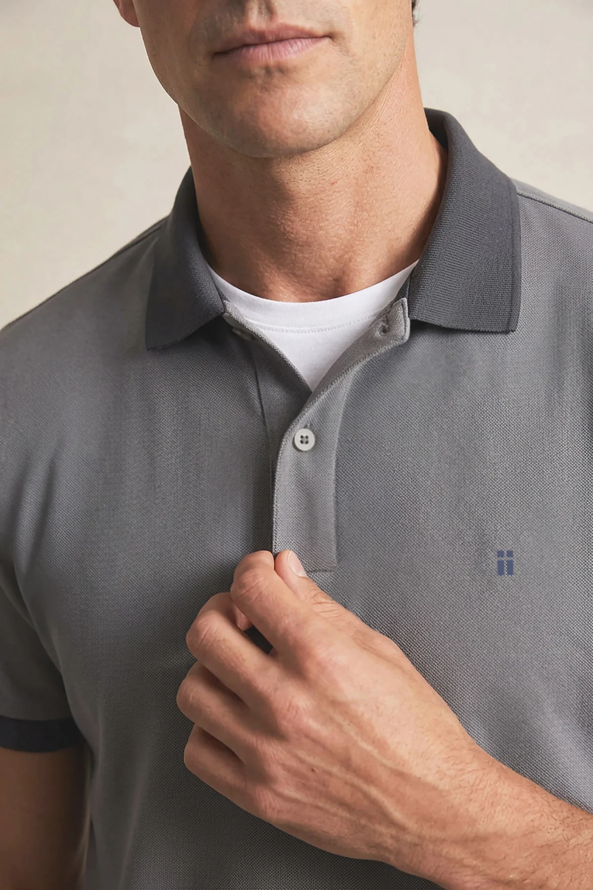 Polo manga corta hombre gris oscuro Ranger - Image 4