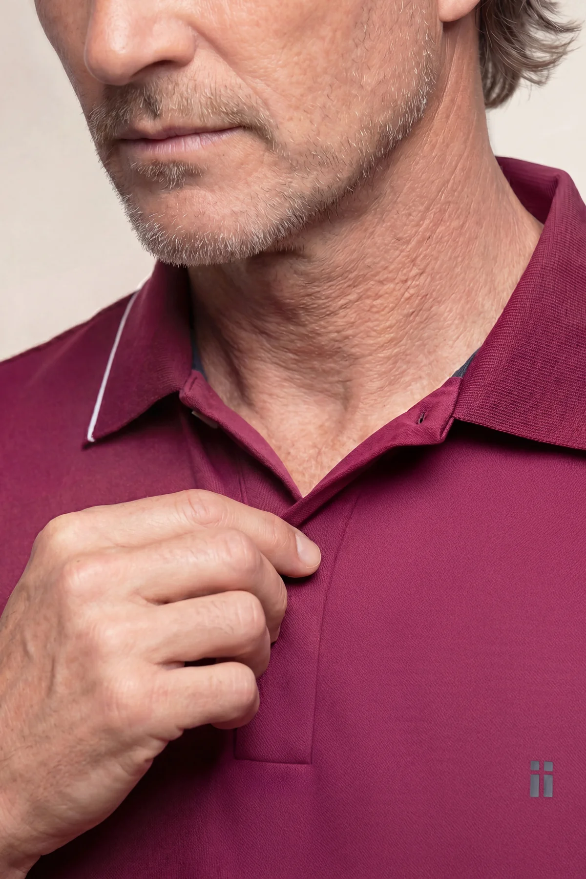 Polo manga corta hombre morado Ice - Image 3