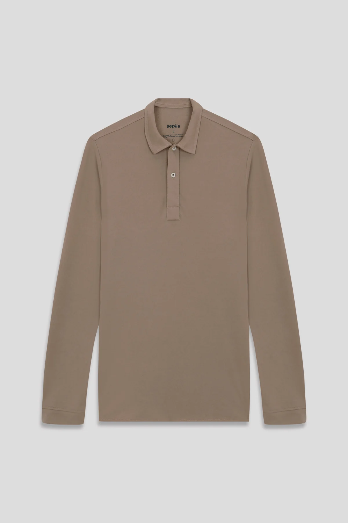 Polo beige venus manga larga hombre - Image 4