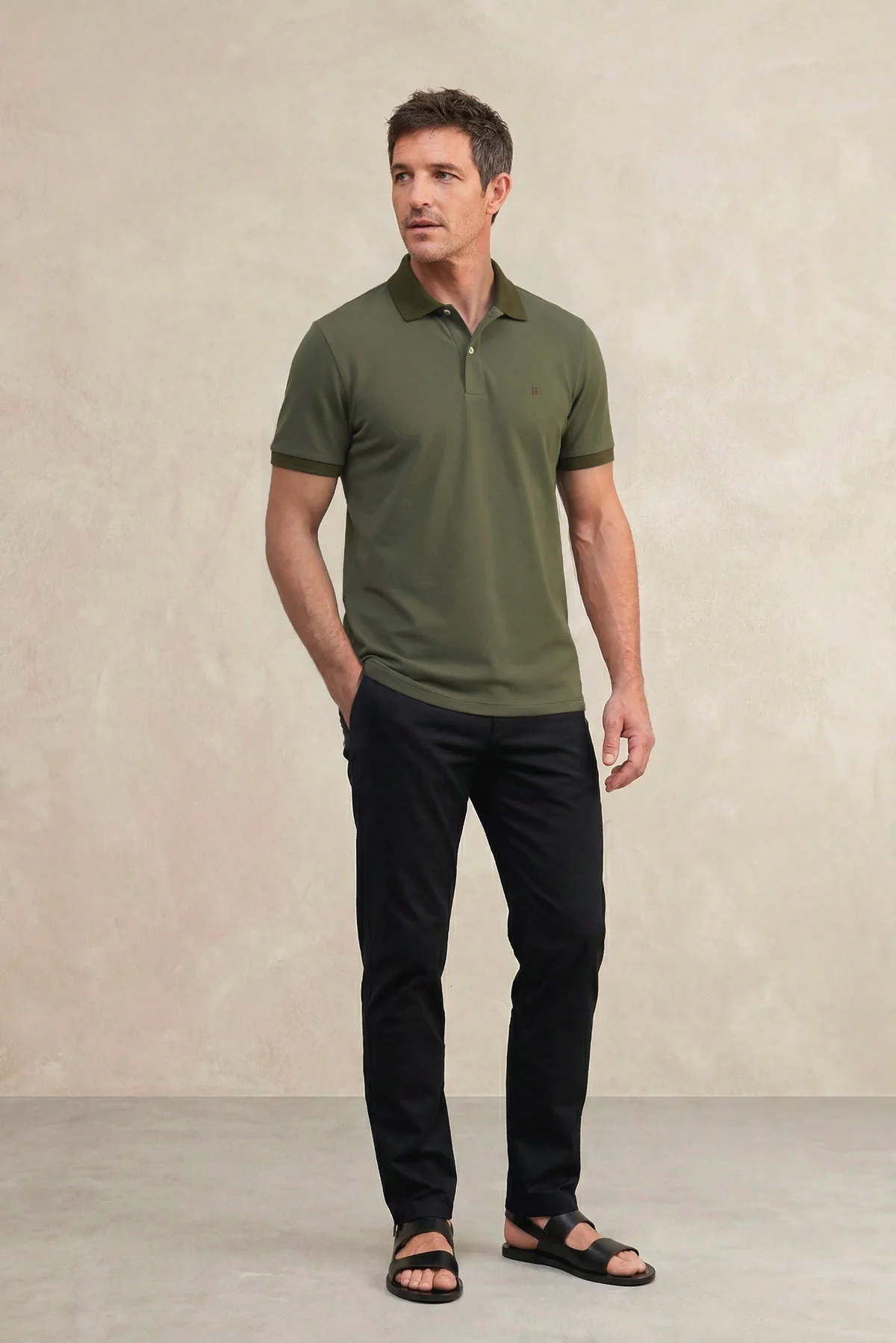 Polo manga corta hombre verde Ranger - Image 3