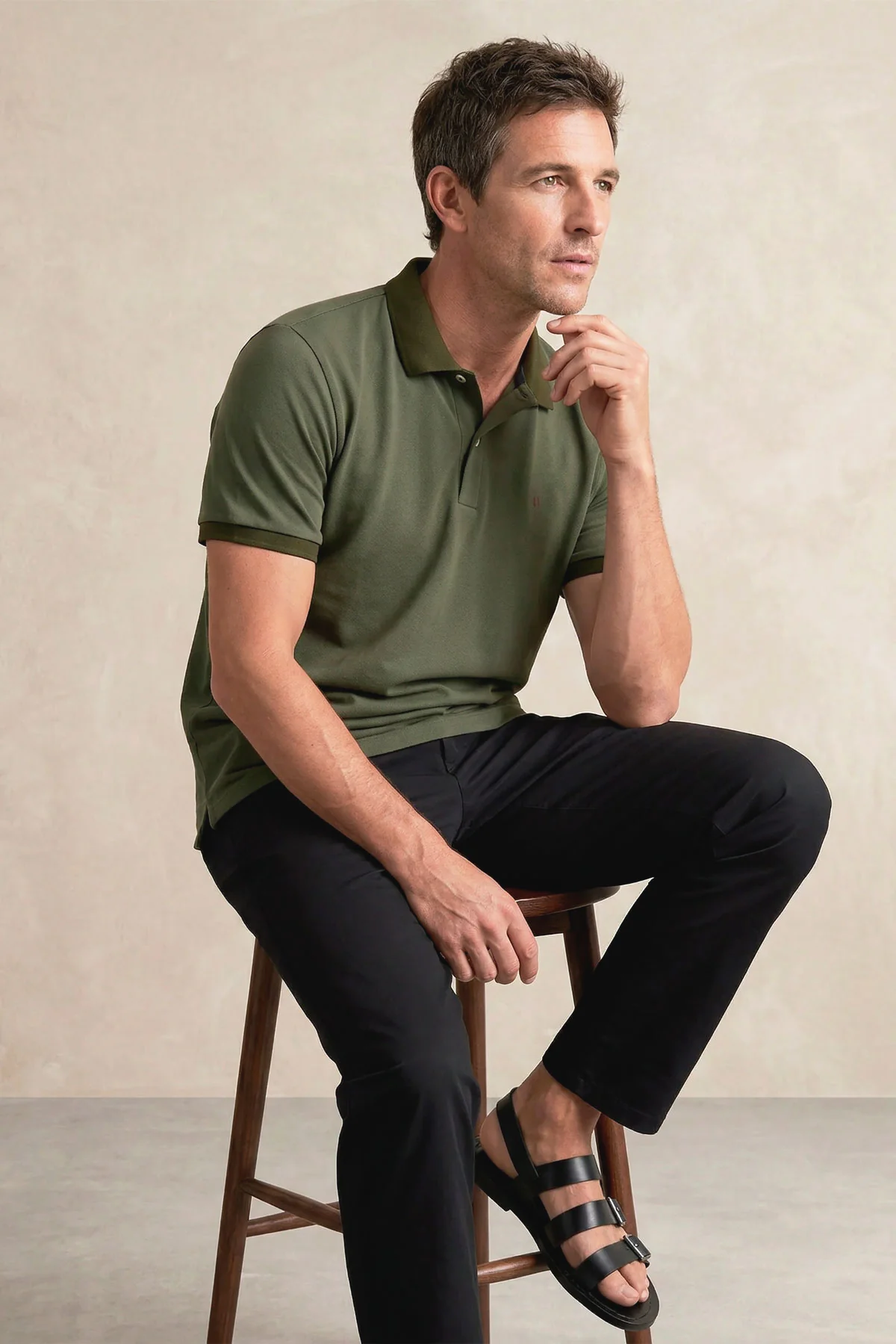 Polo manga corta hombre verde Ranger - Image 5
