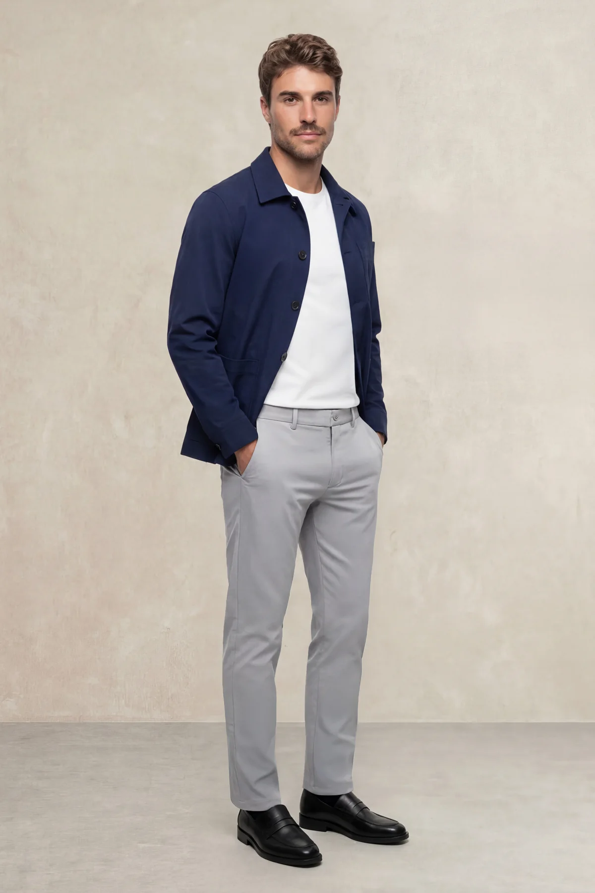 Chaqueta worker hombre azul marino Nova - Image 3