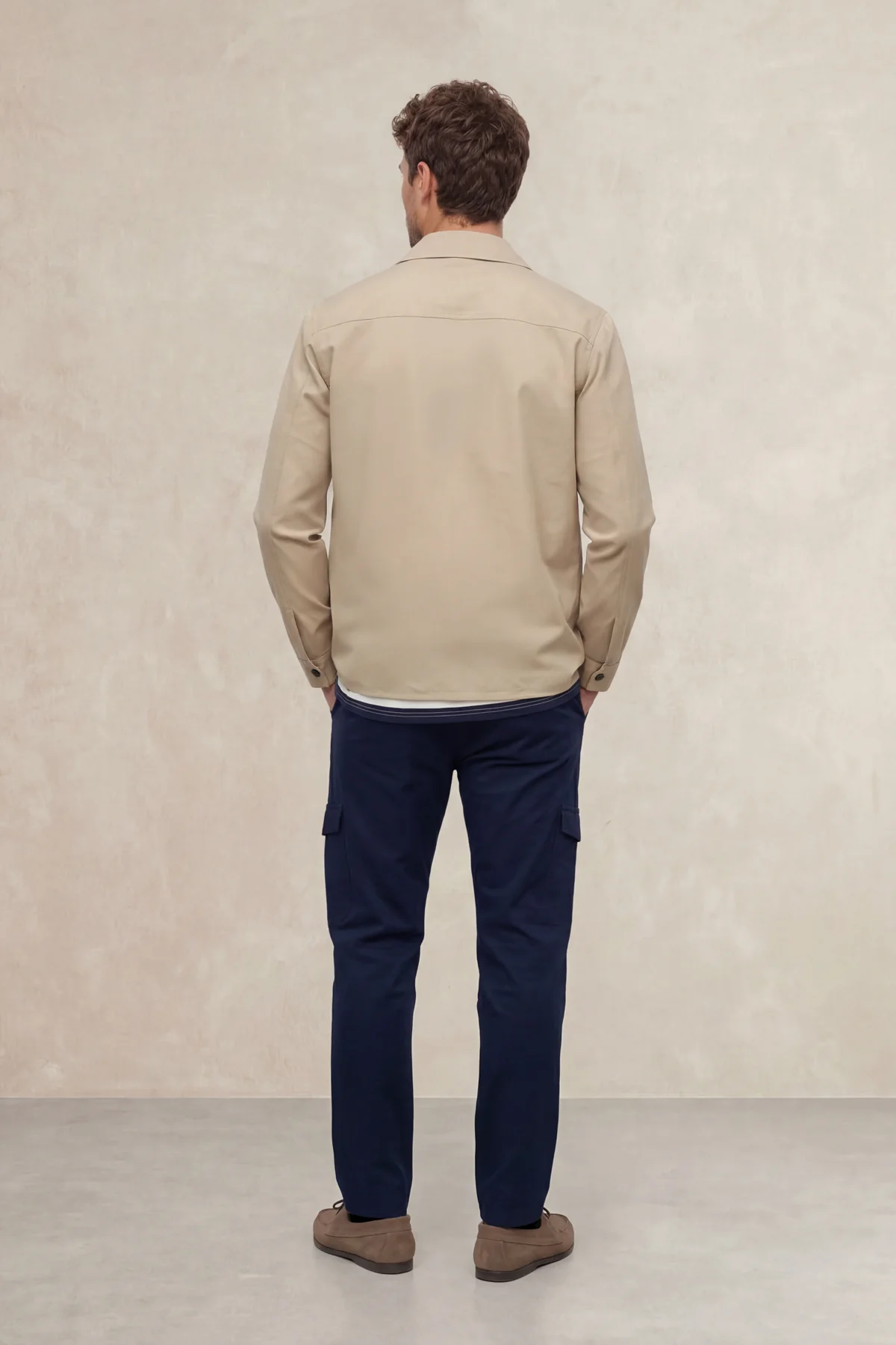 Chaqueta worker hombre beige Nova - Image 4