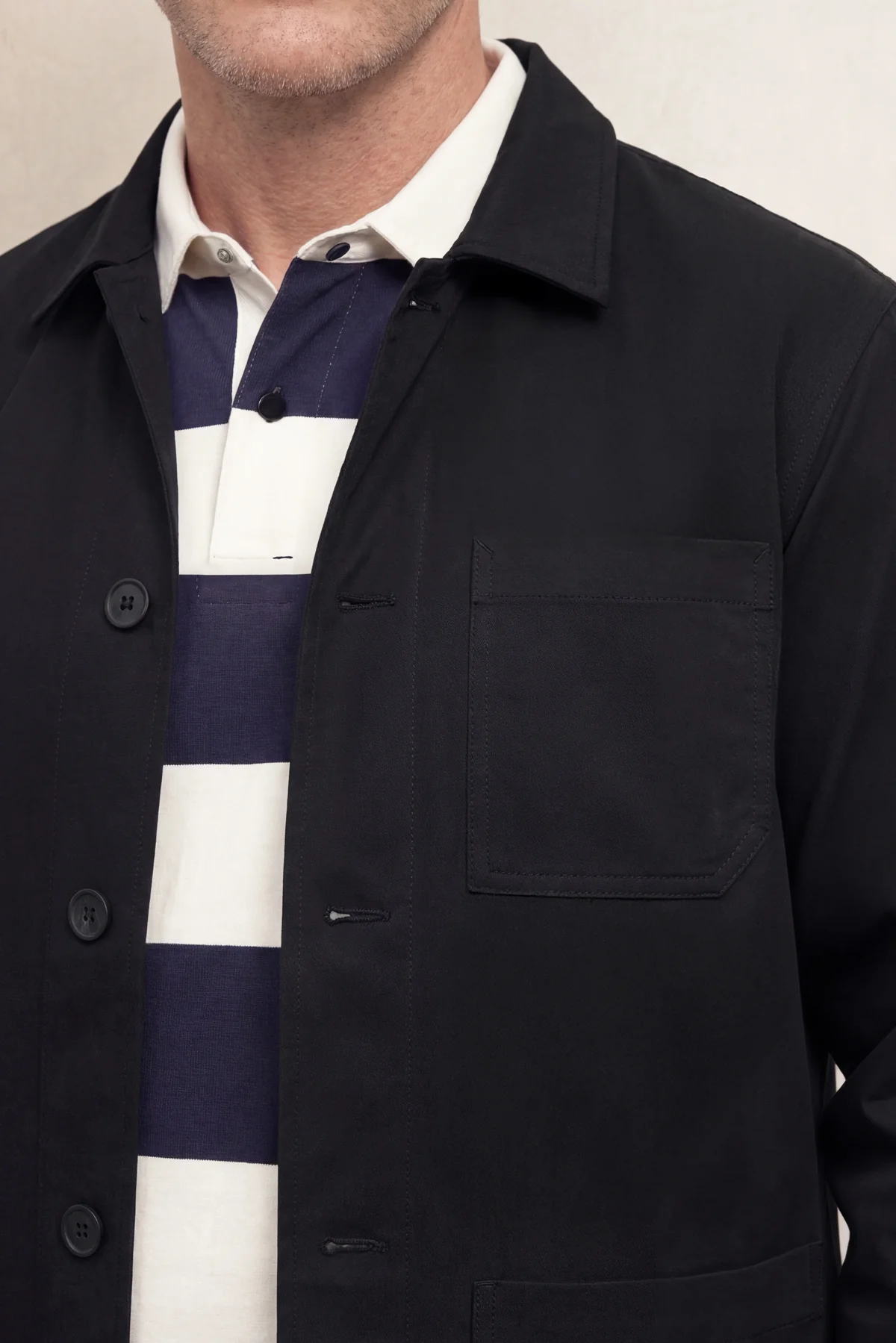 Chaqueta worker hombre negro Nova - Image 4