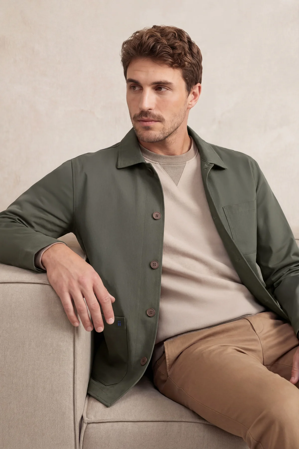 Chaqueta worker hombre verde Nova - Image 3
