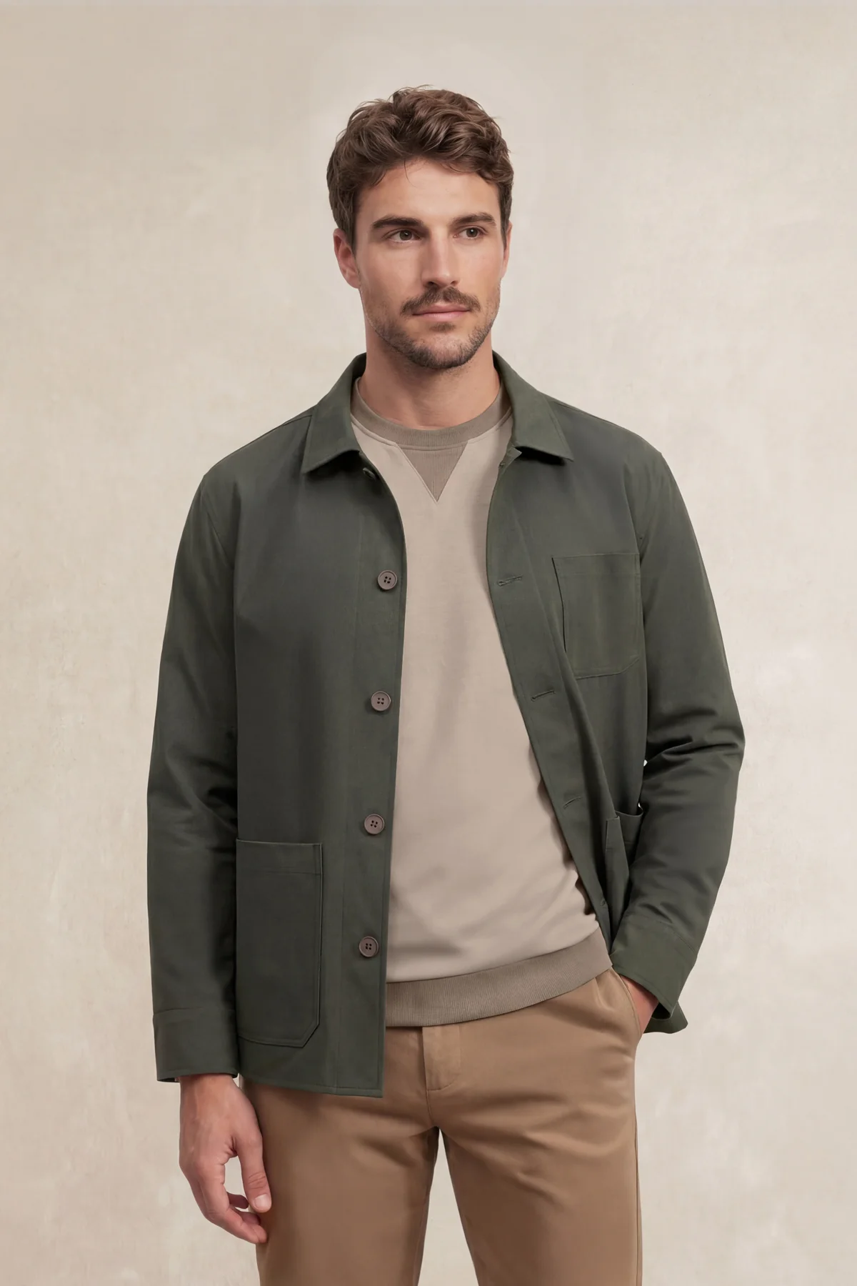 Chaqueta worker hombre verde Nova - Image 5